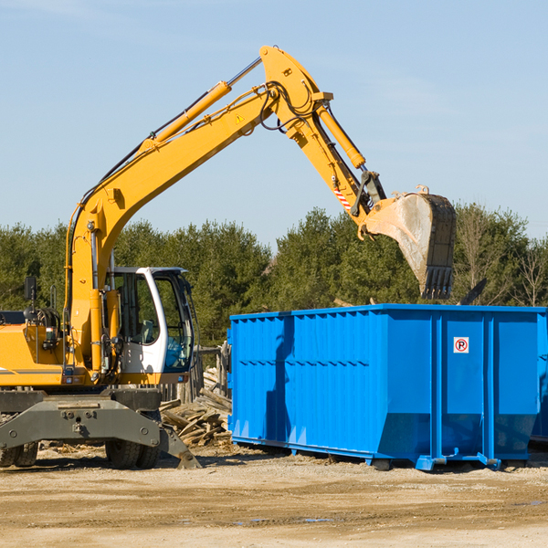 what size residential dumpster rentals are available in Sandy Hollow-Escondidas Texas